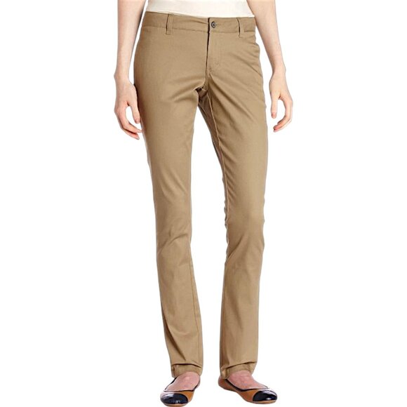 Dickies Juniors Mid-Rise Khaki Skinny Pants Stretch Twill 4‑Pocket Perfect Fit - Picture 9 of 10